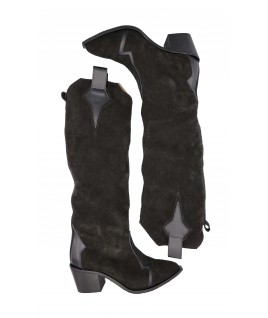 NightFall Boots in Black Velour